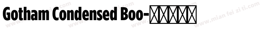 Gotham Condensed Boo字体转换